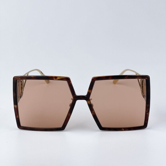 Dior 30MONTAIGNE SU CD40030U 53Y 26L0 BRAND NEW Sunglasses Havana Brown Square - Picture 5 of 12